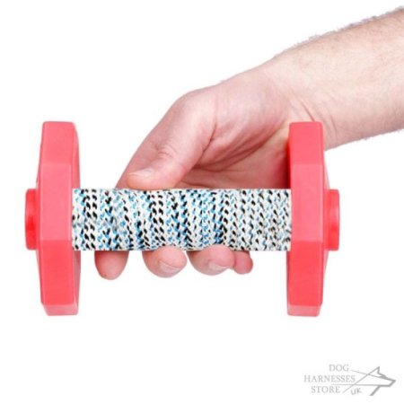 IGP Dog Dumbbell with Red Weight Plates, 650 g