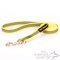 Non-Slip Dog Leash of Rubberized Yellow Nylon