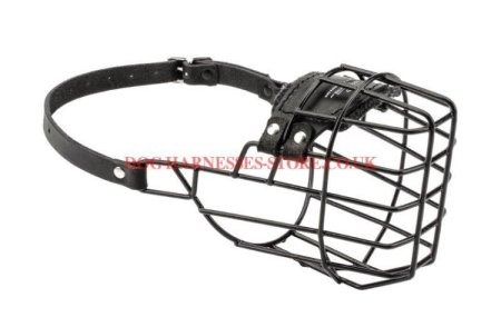 Basket Muzzle for Cane Corso with Antifreeze Rubber Covering