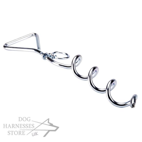 Corkscrew Dog Tie Out Stake - Click Image to Close